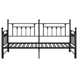 Daybed Frame Black 90 x 200 cm Steel 42002666