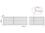 Gabion with 3.5 mm Wire and 10x10 cm Mesh 400x30x100 cm 3463202