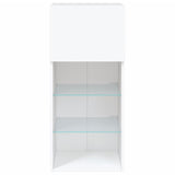 TV Cabinet with LED Lights White 40.5x30x90 cm 837043