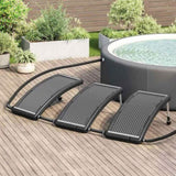 Curved Pool Solar Heating Panels 3 pcs 110x65 cm 3095463