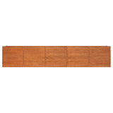 Garden Raised Bed Rusty 400x80x77 cm Corten Steel 151965