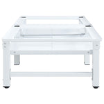 Washing and Drying Machine Pedestal with Pull-out Shelves White 51196