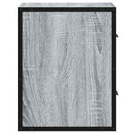ZNTS Wall-mounted Bedside Cabinet Grey Sonoma 40x31x39.5 cm 848730