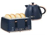 Kettle and Toaster Set, 1.7L 3000W Fast Boil Jug Kettle with Auto Shut Off, 4 Slice Toaster with 7 T3398P342983