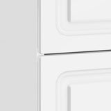 Bedside Cabinet High Gloss White 62 x 34.5 x 44.5 cm 895699