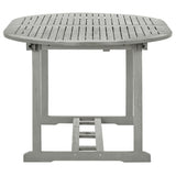 Garden Dining Set Grey wash Solid acacia wood Large Foldable 3057907