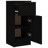 Sideboard Black 30x30x70 cm Engineered Wood 811117