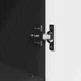 Bathroom Furniture Set 3 pcs Black Engineered Wood and Metal 3393024