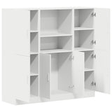 ZNTS 3 Piece Kitchen Cabinet Set White Engineered Wood 3324151