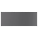 Bookshelf Boards 4 pcs High Gloss Grey 100x40x1.5 cm Engineered Wood 805417
