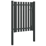 Garden Fence Gate Steel 100x125 cm Anthracite 146329