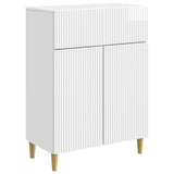 Sideboard High Gloss White 66 x 34.5 x 90 cm Engineered Wood 894639
