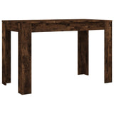 ZNTS Dining Table Smoked Oak 120x60x76 cm Engineered Wood 838189