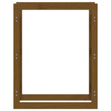 Firewood Rack Honey Brown 80x25x100 cm Solid Wood Pine 822420