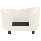 Dog Sofa Cream 69x49x40 cm Plush 171025