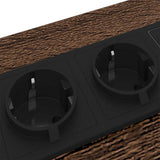 Bedside Cabinet Brown Oak 41 x 31 x 76 cm Engineered Wood 859549