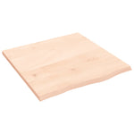 Table Top 60x60x2 cm Untreated Solid Wood Oak 3156287