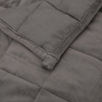 ZNTS Weighted Blanket Grey 140x200 cm Single 6 kg Fabric 3154833