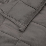 ZNTS Weighted Blanket Grey 140x200 cm Single 6 kg Fabric 3154833