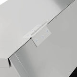 Rabbit Feeder Silver 64.5 x 25.5 x 45.5 cm Galvanised Steel 874596