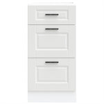 ZNTS Kitchen Base Cabinet Porto White Engineered Wood 854220