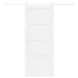 Sliding Door ORKDAL White 83 x 202 cm Solid Pine Wood 3333757