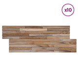 Wall Panel 10 pcs Natural 55 x 20 x 2 cm 42046464