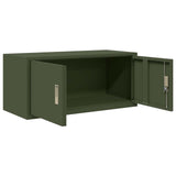 Storage Cabinet Olive Green 90 x 40 x 40 cm Steel 891632