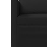 Sofa Set 2 pcs Black Fabric 3433136