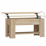 Coffee Table Sonoma Oak 101x49x52 cm Engineered Wood 809704
