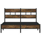 Bed Frame without Mattress with Headboard Sonoma Oak 150x200 cm King Size 4017202