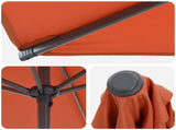 Garden Parasol with Base 300 x 300 cm Polyester Rectangular 42036234