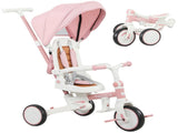 5 in 1 Kids Trike with Adjustable Toddler Tricycle with Push Handlebar, Adjustable T3398P378914