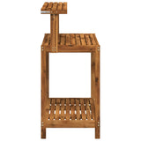 Outdoor Potting Bench 86.5 x 48.5 x 106 cm Solid Acacia Wood 903084