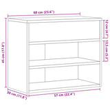 Shoe Bench White 60x30x45 cm Engineered Wood 808738