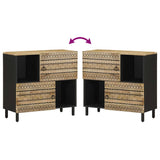 Sideboard 80x33.5x75 cm Solid Rough Wood Mango 4018655