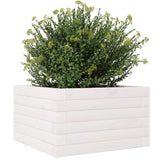 Garden Planter White 40x40x23 cm Solid Wood Pine 847179