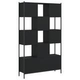 ZNTS Bookcase Black 102x28x172 cm Engineered Wood 3213657