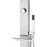 ZNTS Garden Shower with Grey Base 225 cm Stainless Steel 3070792