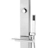 Garden Shower with Grey Base 225 cm Stainless Steel 3070792
