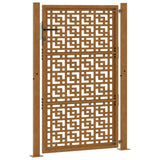 Garden Gate 100x150 cm Weathering Steel Cross Design 4101006