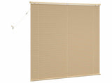 Venetian Blind Light Brown with Pattern 150 x 120 cm 25 mm PVC 42003766