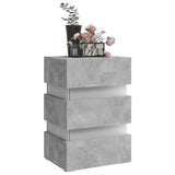 ZNTS LED Bedside Cabinet Concrete Grey 45x35x67 cm Engineered Wood 326844