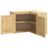 Cabinet SKI Honey Brown 80 x 80 x 60 cm Solid Pine Wood 42007569