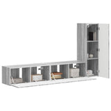 TV Cabinet Set Wall-mounted 3 pcs Grey Sonoma Engineered Wood 3408994