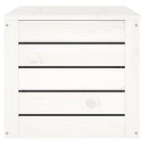 Storage Box White 89x36.5x33 cm Solid Wood Pine 823620