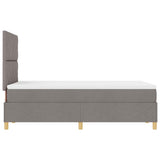 Box Spring Bed with Headboard Taupe 120 x 200 cm Fabric 3339690