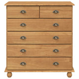 Chest of Drawer ASKIM Brown 91 x 40 x 95.5 cm Solid Pine Wood 4105418