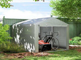 1.6 x 2.2m Garden Storage Shed Tent, with Accessories - Light Grey T3398P317789