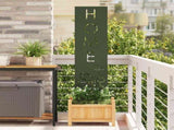 Garden Privacy Screen Olive green 32 x 140 cm Cold-rolled steel 876269